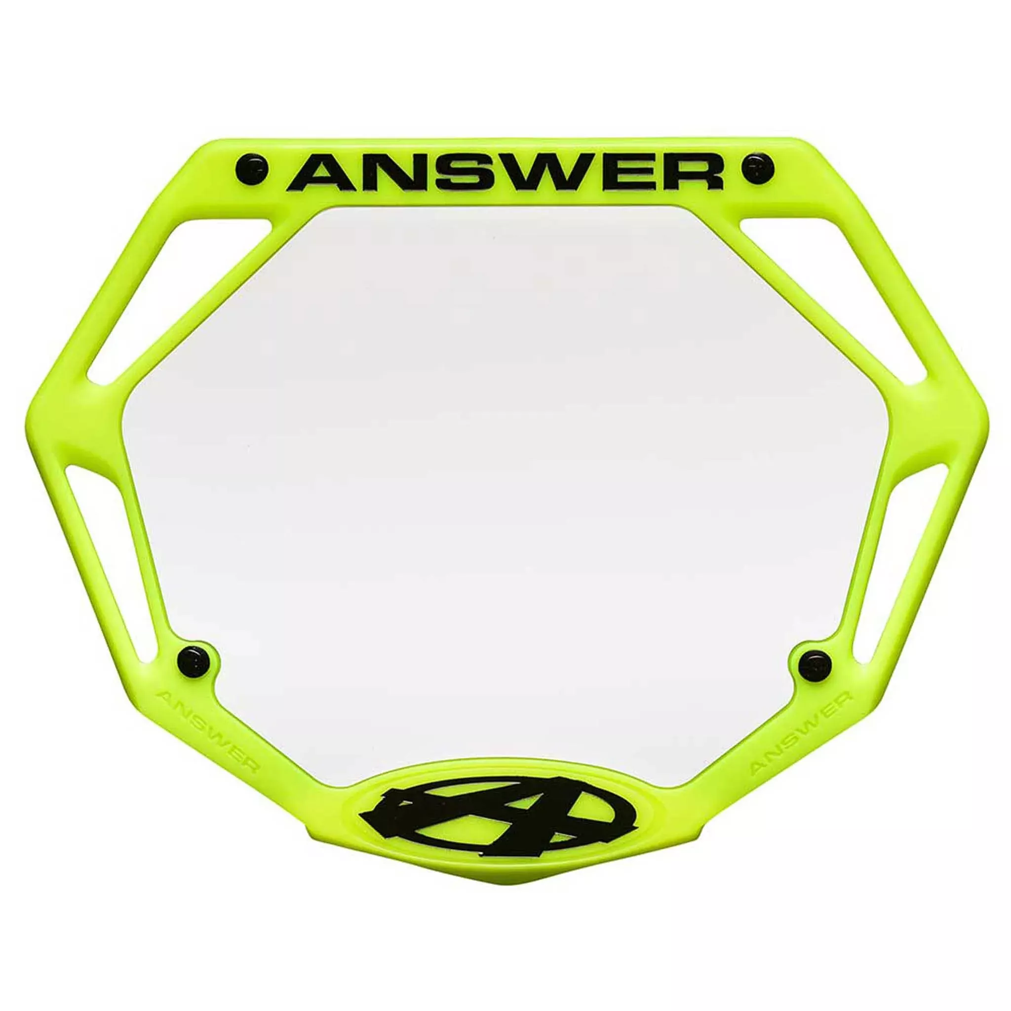 AnswerBMX 3D Number Plate Mini Flo Yellow
