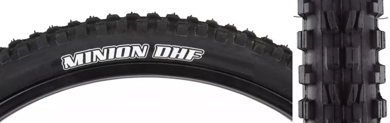 Maxxis Minion DHF Tire - 20 x 2.4 Clincher Wire Black Dual