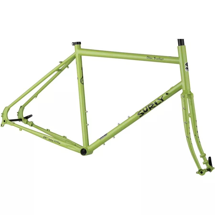 Surly Disc Trucker Frameset – 700c, Pea Lime Soup