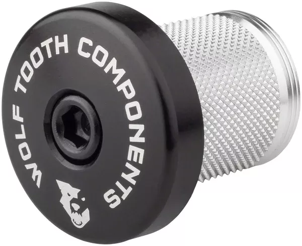 Wolf Tooth Compression Plug with Integrated Spacer Stem Cap, Black